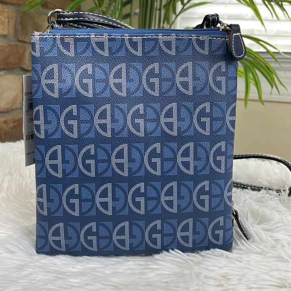 GIANI BERNINI ~ Dasher Center Stripe Faux-Leather Crossbody/Shoulder Bag… - Picture 6 of 10